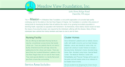 Desktop Screenshot of meadowviewfoundation.com